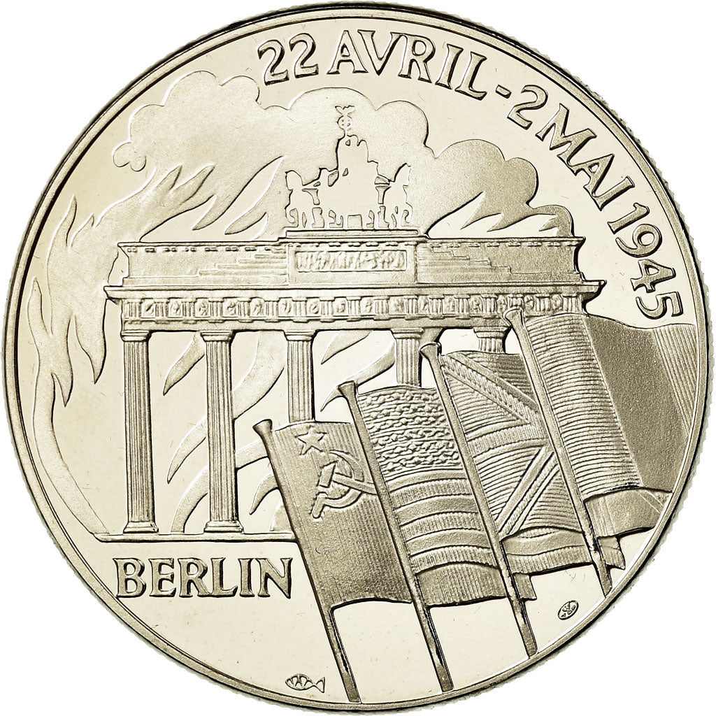 Frankrijk, Medaille, Seconde Guerre Mondiale, Berlin, 1945, FDC, Copper-nickel