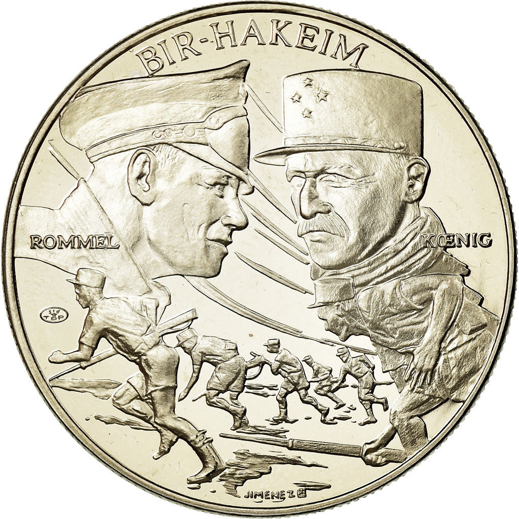 France, Médaille, La Bataille de Bir Hakeim, History, FDC, Copper-nickel