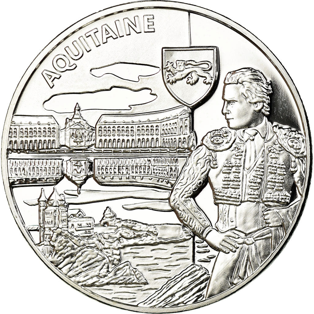 France, Medal, Nos Régions, Aquitaine, MS(65-70), Silver