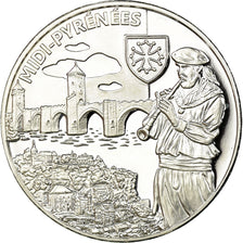 France, Medal, Nos Régions, Midi-Pyrénées, MS(65-70), Silver