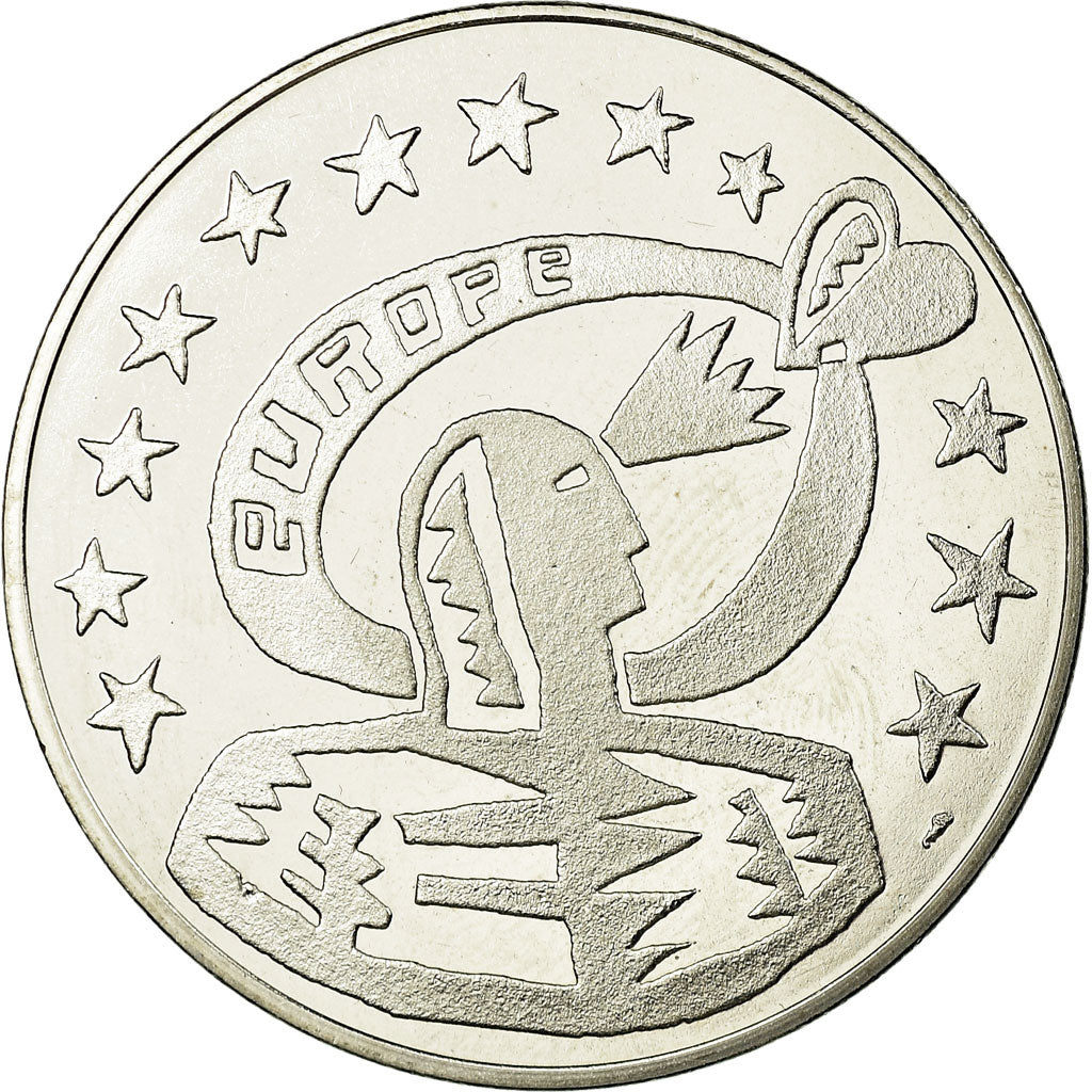 Países Bajos, medalla, Etats-Unis d'Europe, FDC, Bronce plateado