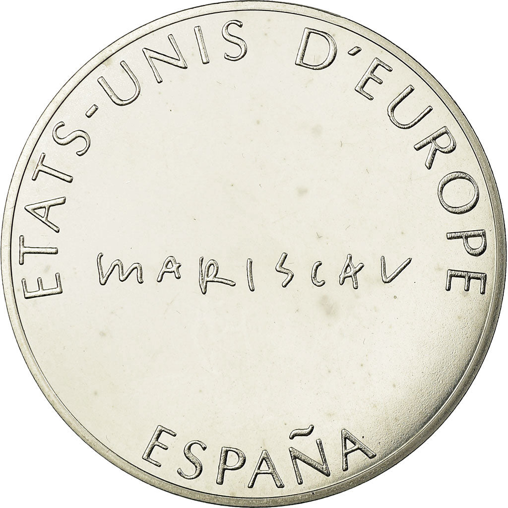 Spain, Medal, Etats-Unis d'Europe, MS(65-70), Silvered bronze