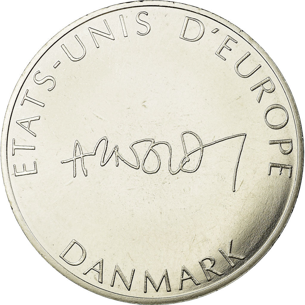 Danemark, Médaille, Etats-Unis d'Europe, FDC, Silvered bronze