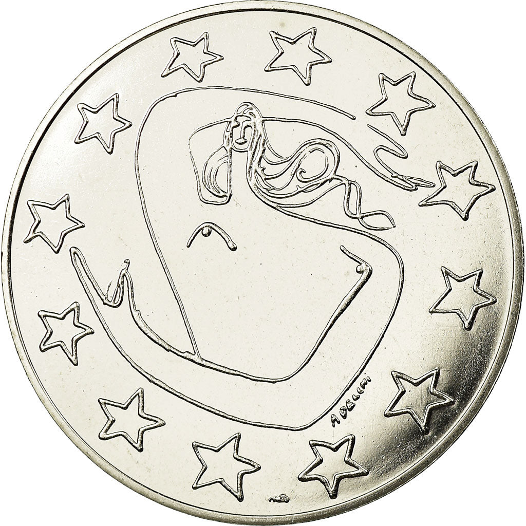 Italië, Medaille, Etats-Unis d'Europe, FDC, Silvered bronze