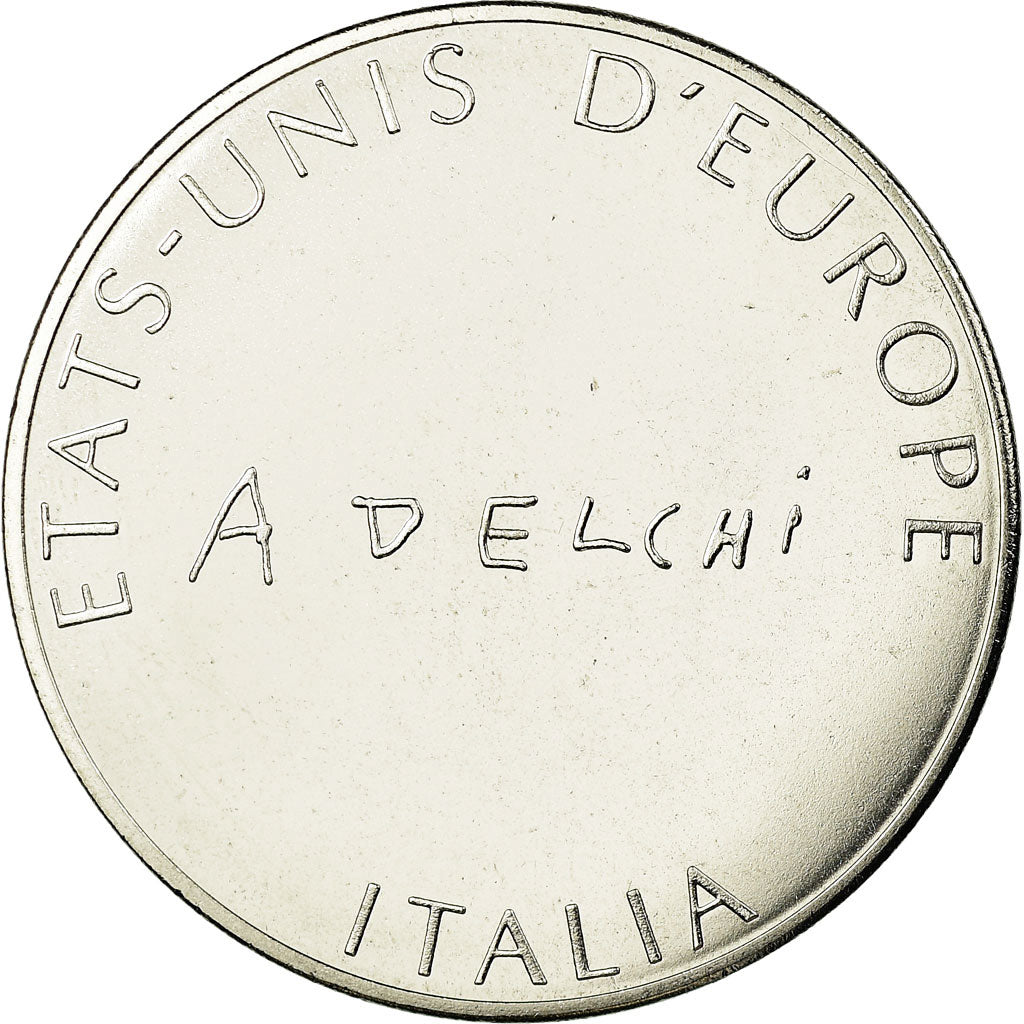Italië, Medaille, Etats-Unis d'Europe, FDC, Silvered bronze