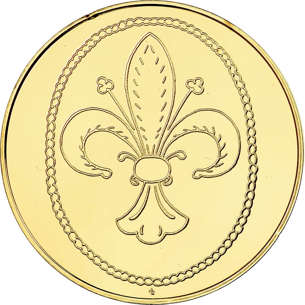 França, Medal, Les Rois de France, Philippe II, História, MS(65-70), Vermeil