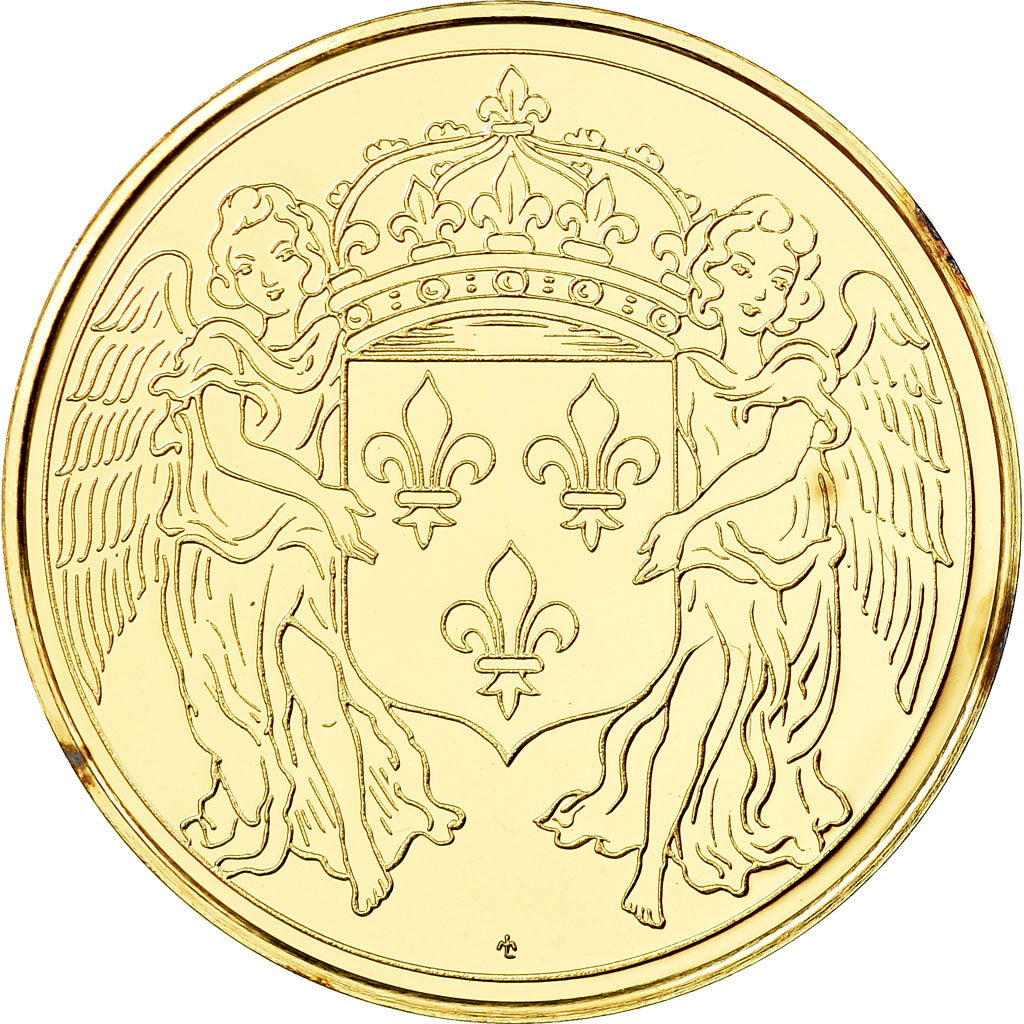 France, Medal, Les rois de France, Louis XIII, History, MS(65-70), Vermeil