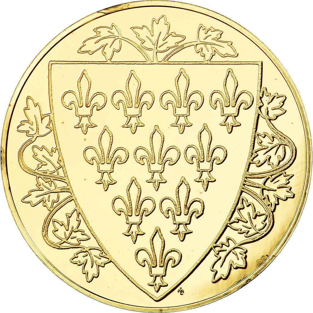 France, Medal, Les Rois de France, Philippe IV, History, MS(65-70), Vermeil