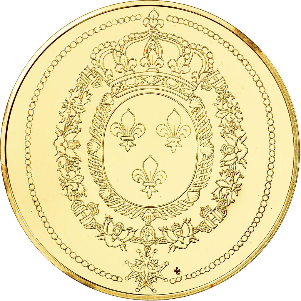 France, Medal, Les rois de France, Louis XVI, History, MS(65-70), Vermeil