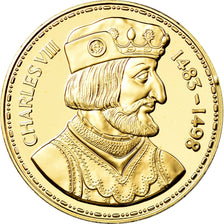France, Médaille, Les Rois de France, Charles VIII, History, FDC, Vermeil