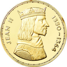 France, Médaille, Les Rois de France, Jean II, History, FDC, Vermeil