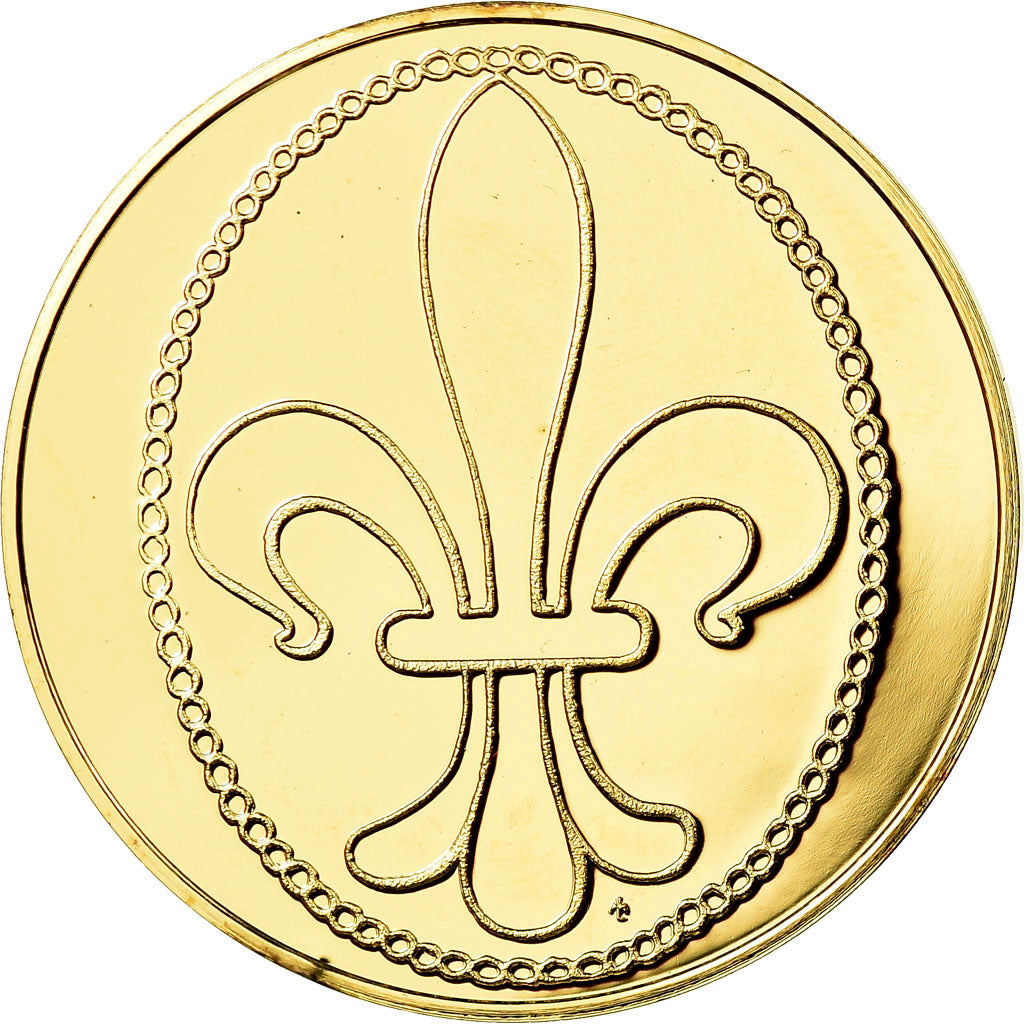 Frankreich, Medaille, Les Rois de France, Louis IX, History, STGL, Vermeil