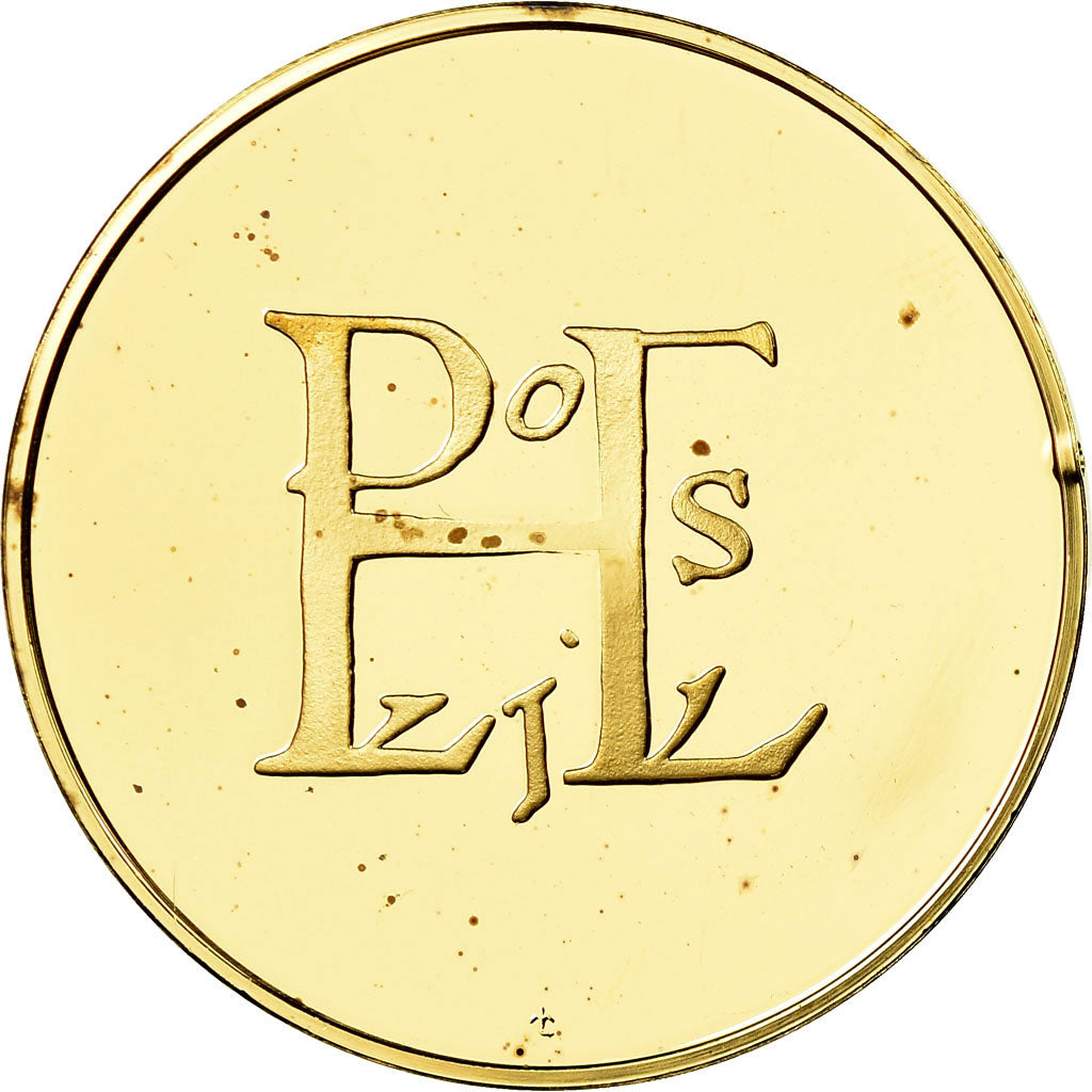 Francja, Medal, Les Rois de France, Louis Ier, Historia, MS(65-70), Vermeil