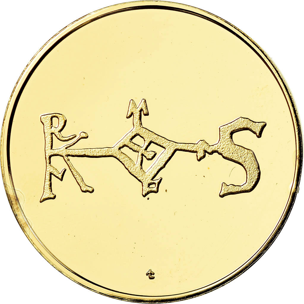 France, Medal, Les Rois de France, Louis III, History, MS(65-70), Vermeil