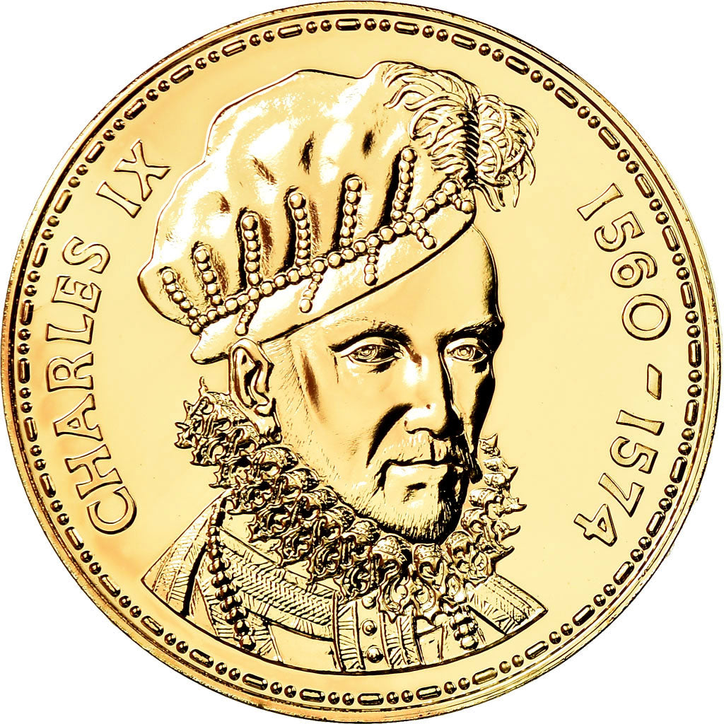 Frankrijk, Medaille, Les Rois de France, Charles IX, History, FDC, Vermeil