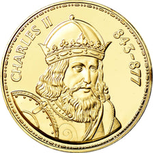 France, Médaille, Les Rois de France, Charles II, History, FDC, Vermeil