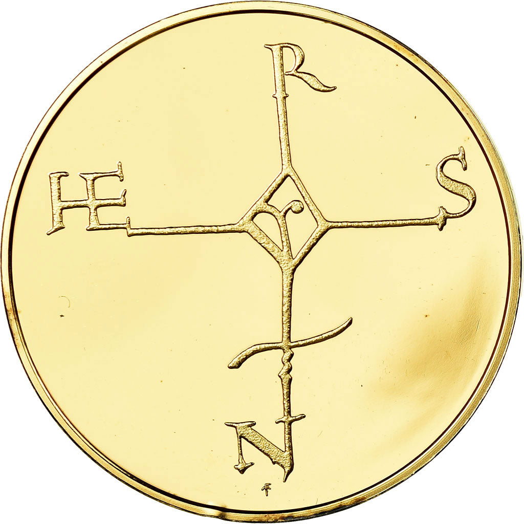 Francja, Medal, Les Rois de France, Henri Ier, Historia, MS(65-70), Vermeil