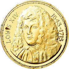 França, Medal, Les rois de France, Louis XIV, História, MS(64), Vermeil