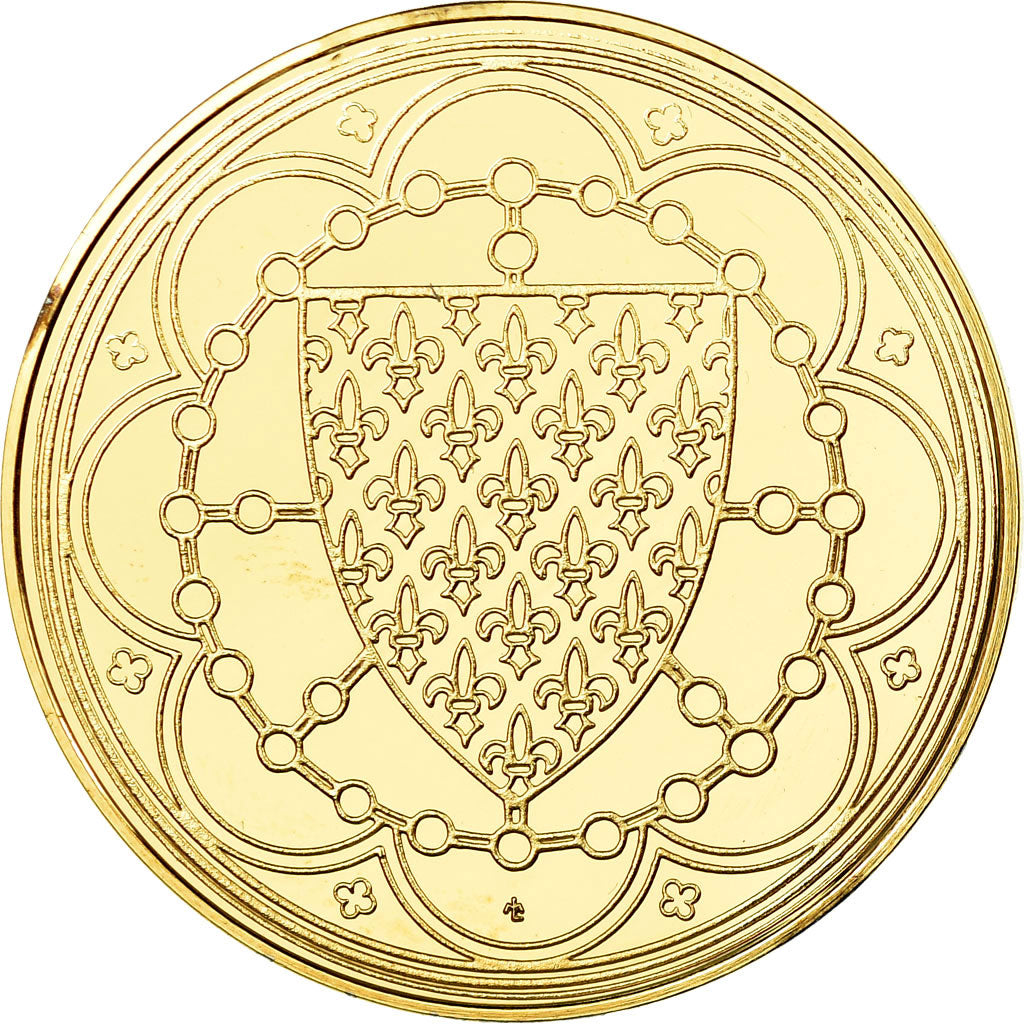 France, Medal, Les Rois de France, Louis X, History, MS(65-70), Vermeil