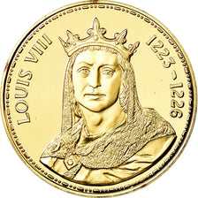 Francja, Medal, Les Rois de France, Louis VIII, Historia, MS(64), Vermeil