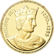 Frankreich, Medaille, Les Rois de France, Philippe III, History, STGL, Vermeil