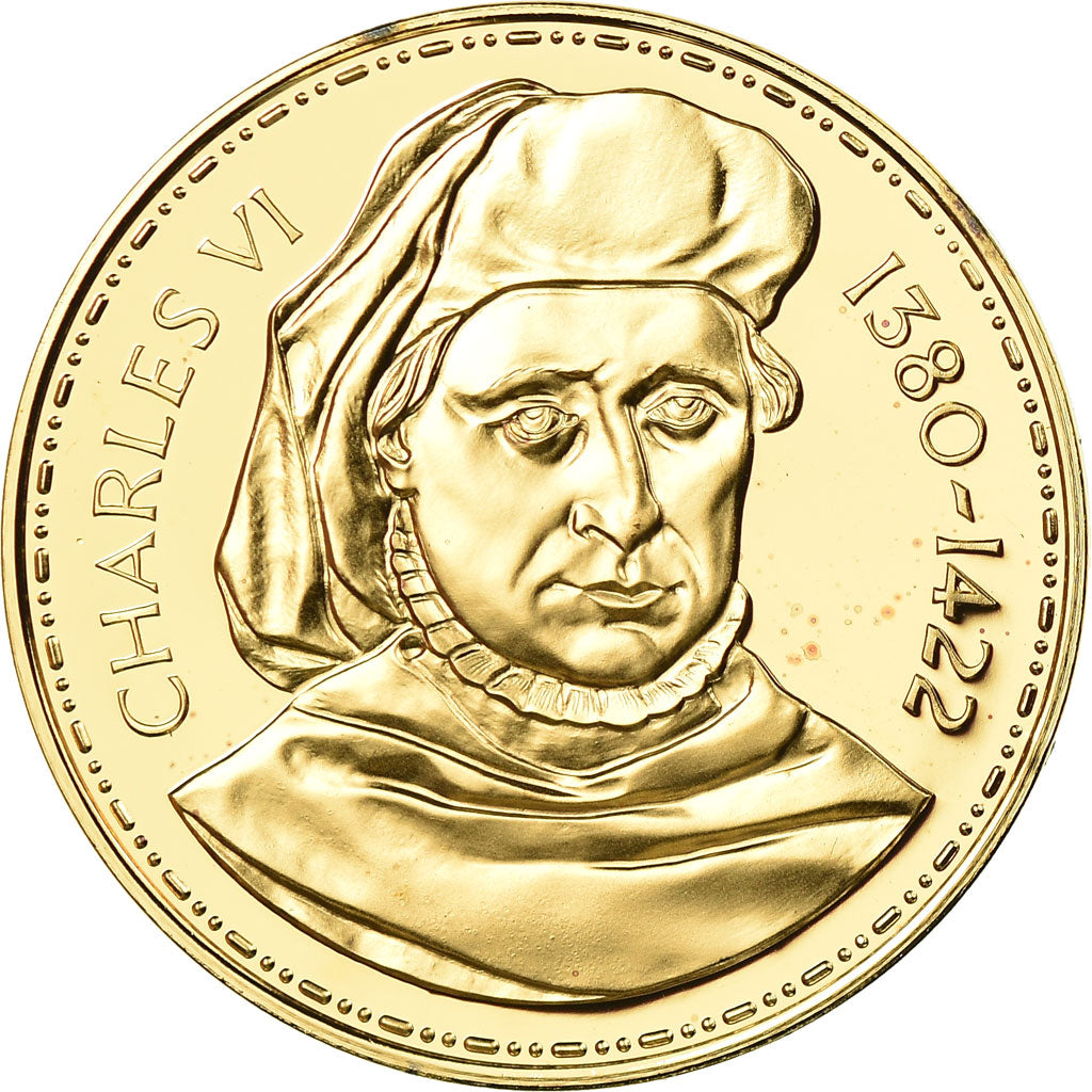 France, Médaille, Les Rois de France, Charles VI, History, FDC, Vermeil