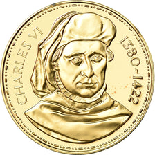 France, Médaille, Les Rois de France, Charles VI, History, FDC, Vermeil