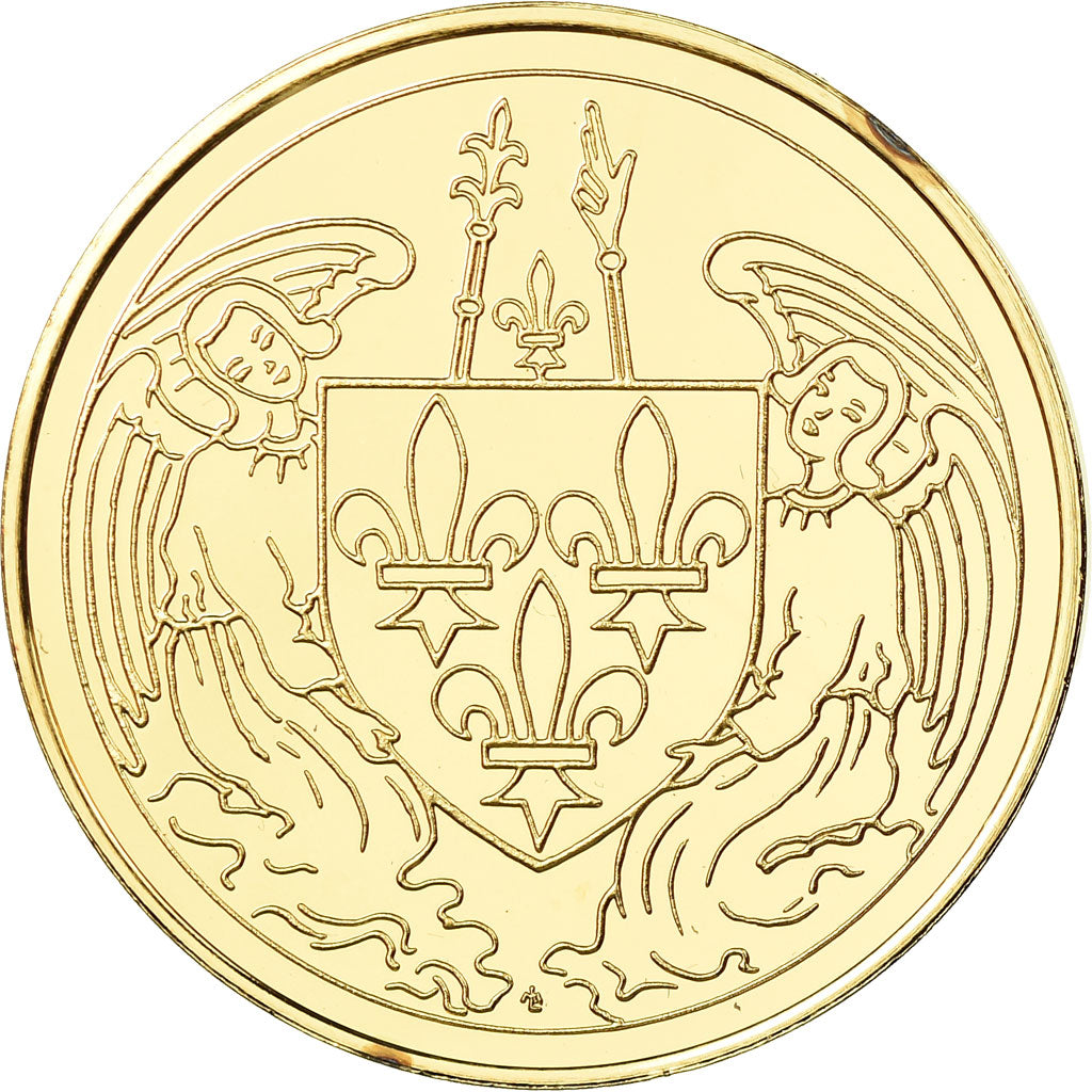 France, Medal, Les Rois de France, Charles VII, History, MS(65-70), Vermeil
