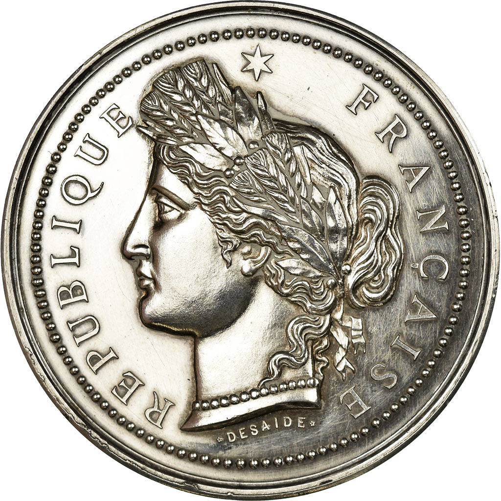France, Médaille, Cérès, République Française, Desaide, SPL, Argent