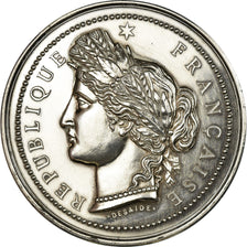 France, Médaille, Cérès, République Française, Desaide, SPL, Argent
