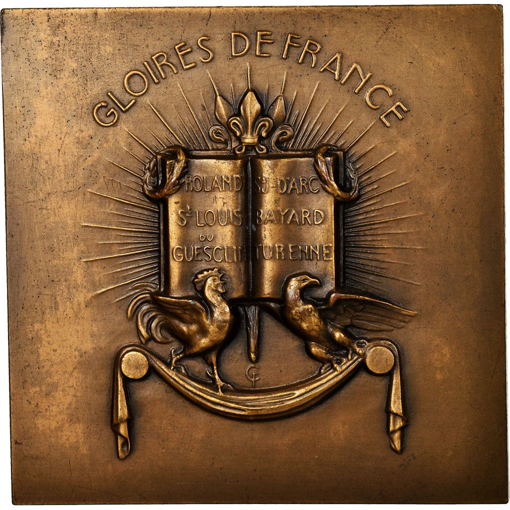 Frankreich, Medaille, Bayard, Les Gloires de France, History, Clemencin, VZ