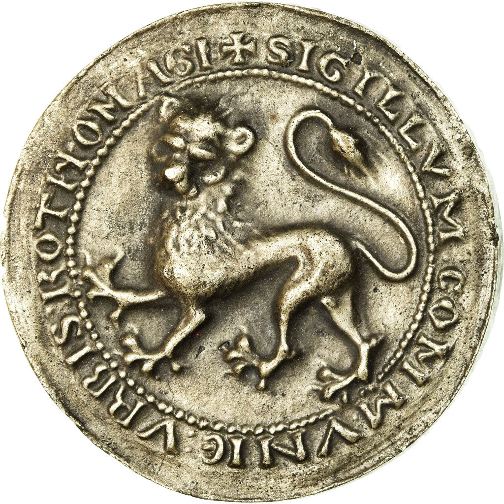 Francja, Medal, Sceau de la Ville de Rouen, AU(55-58), Brąz posrebrzany