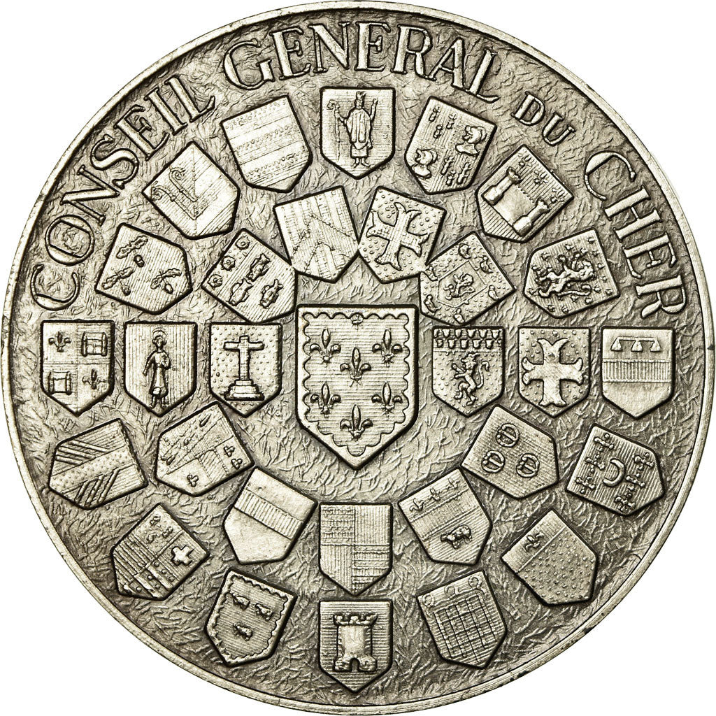 France, Medal, Conseil Général du Cher, 1968, MS(64), Silver