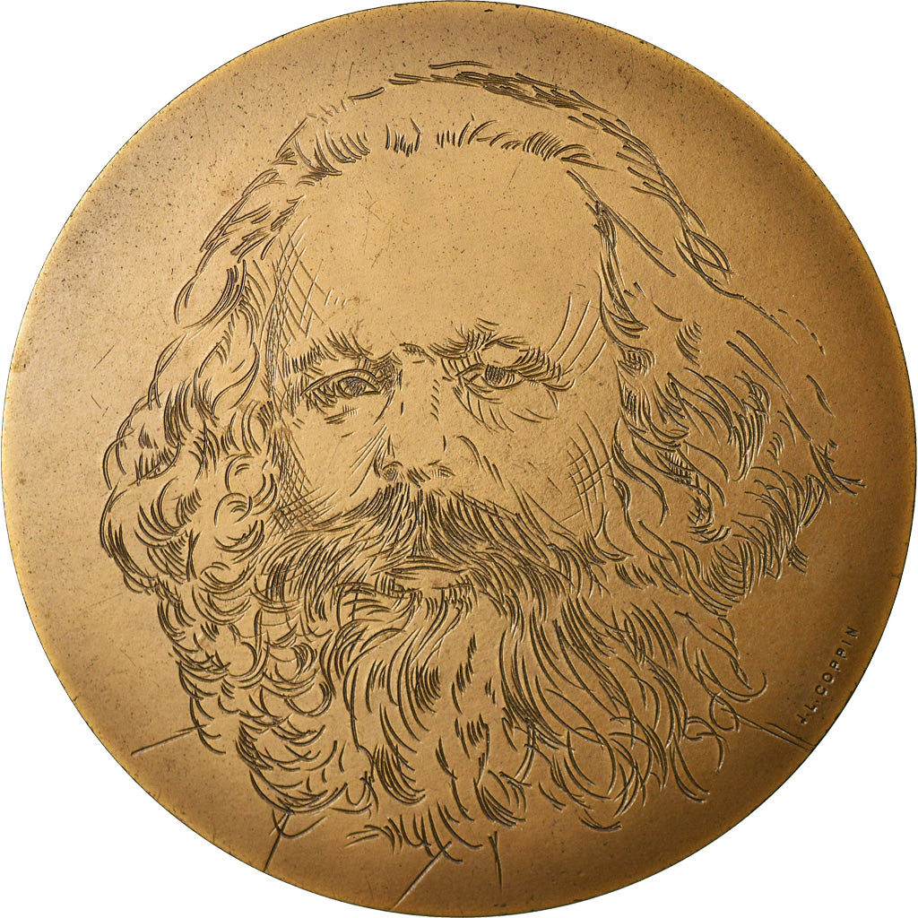France, Médaille, Karl Marx, Parti Communiste, Politics, Society, War, 1983