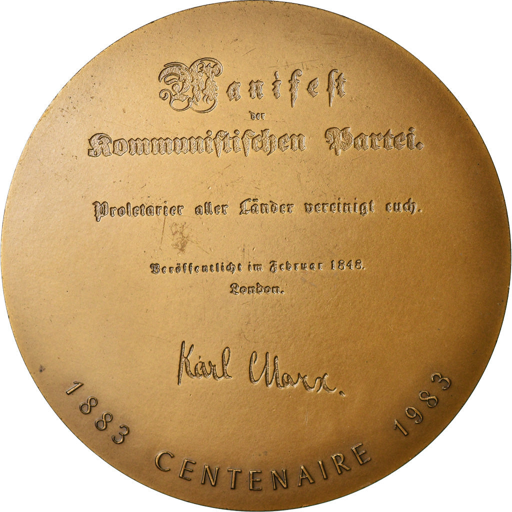 France, Médaille, Karl Marx, Parti Communiste, Politics, Society, War, 1983