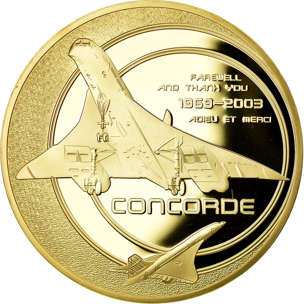 France, Medal, Concorde, Premier vol commercial Paris-Rio de Janeiro, 2003