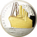 França, Medal, 100ème Anniversaire du Titanic, MS(65-70), Prata Cromada a