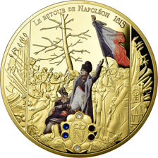 France, Medal, Le Retour de Napoléon, 1815, MS(65-70), Copper Plated Silver