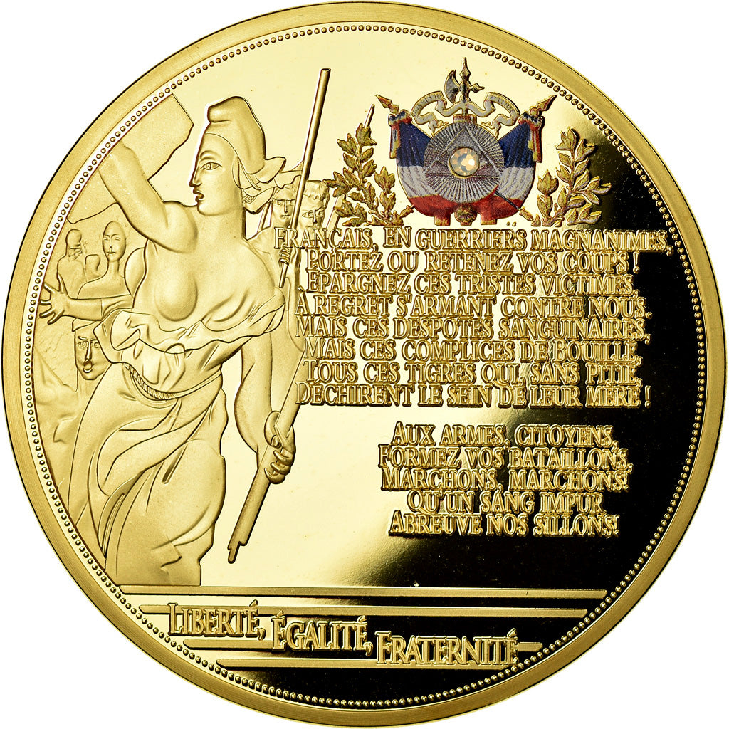 France, Medal, Marianne, Liberté Egalité Fraternité, 2015, MS(65-70), Copper