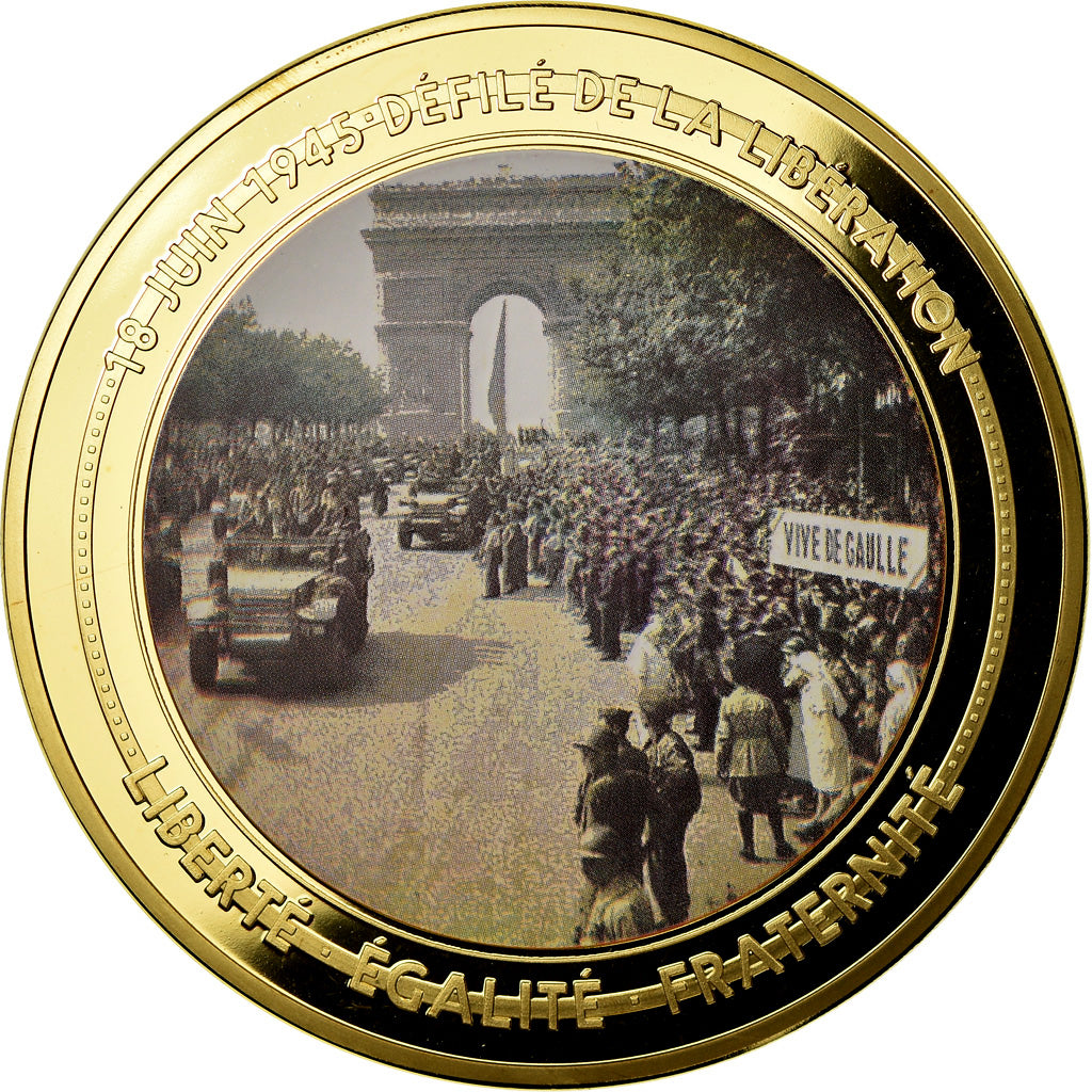 France, Médaille, Défilé de la Victoire du 8 Mai 1945, Champs Elysées, 2015