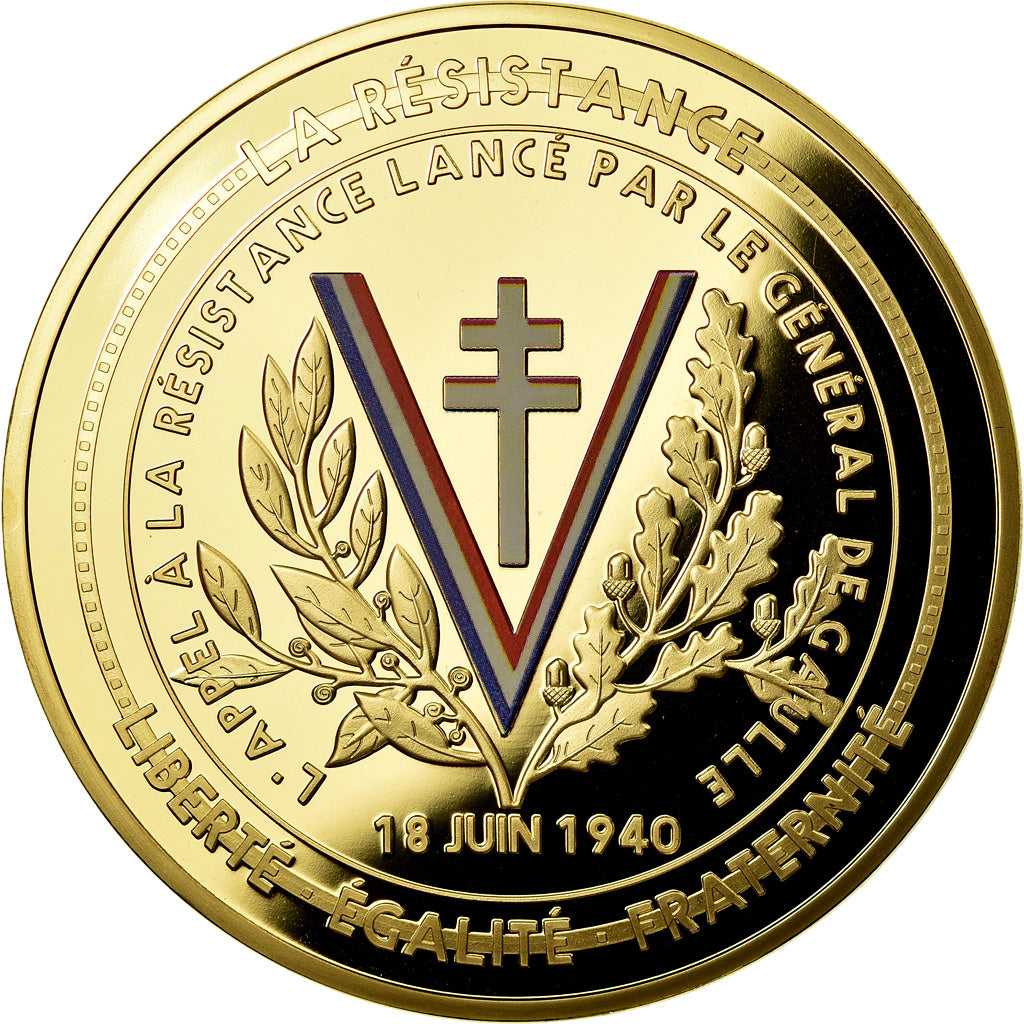 France, Médaille, 70ème Anniversaire Fin de la 2ème Guerre Mondiale, 2015