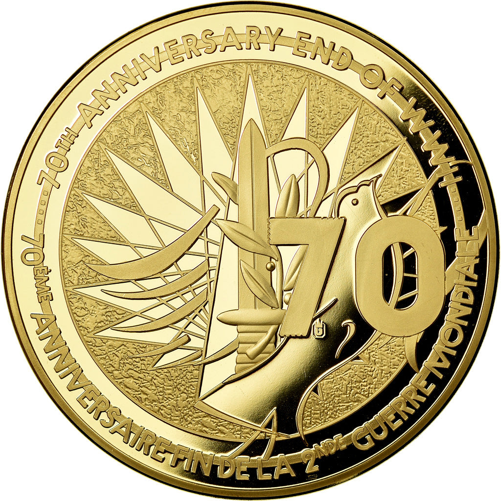 France, Médaille, 70ème Anniversaire Fin de la 2ème Guerre Mondiale, 2015