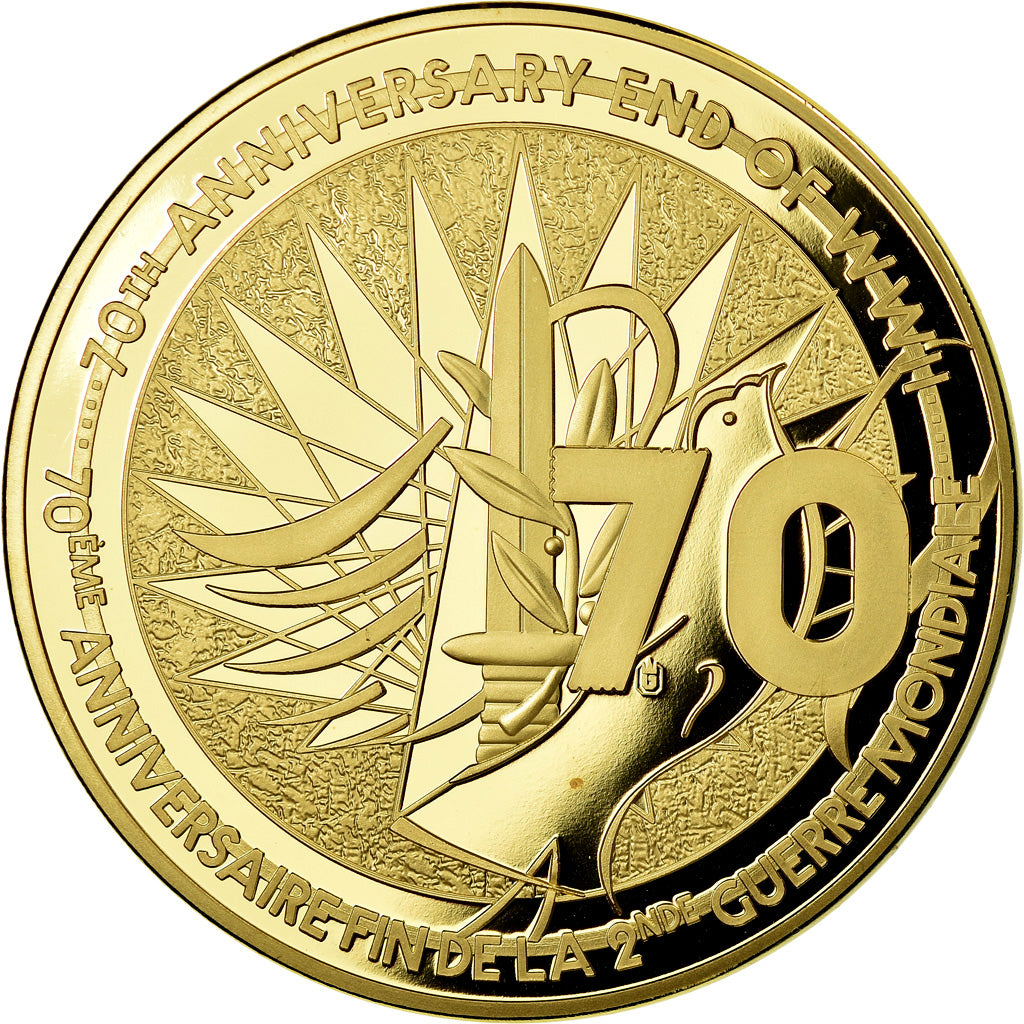 France, Médaille, 70ème Anniversaire Fin de la 2ème Guerre Mondiale, 2015