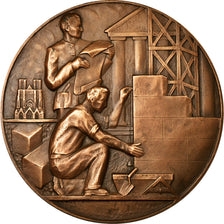 França, Medal, Bâtiments et Travaux Publics, Champagne Ardenne, 1950, Berton