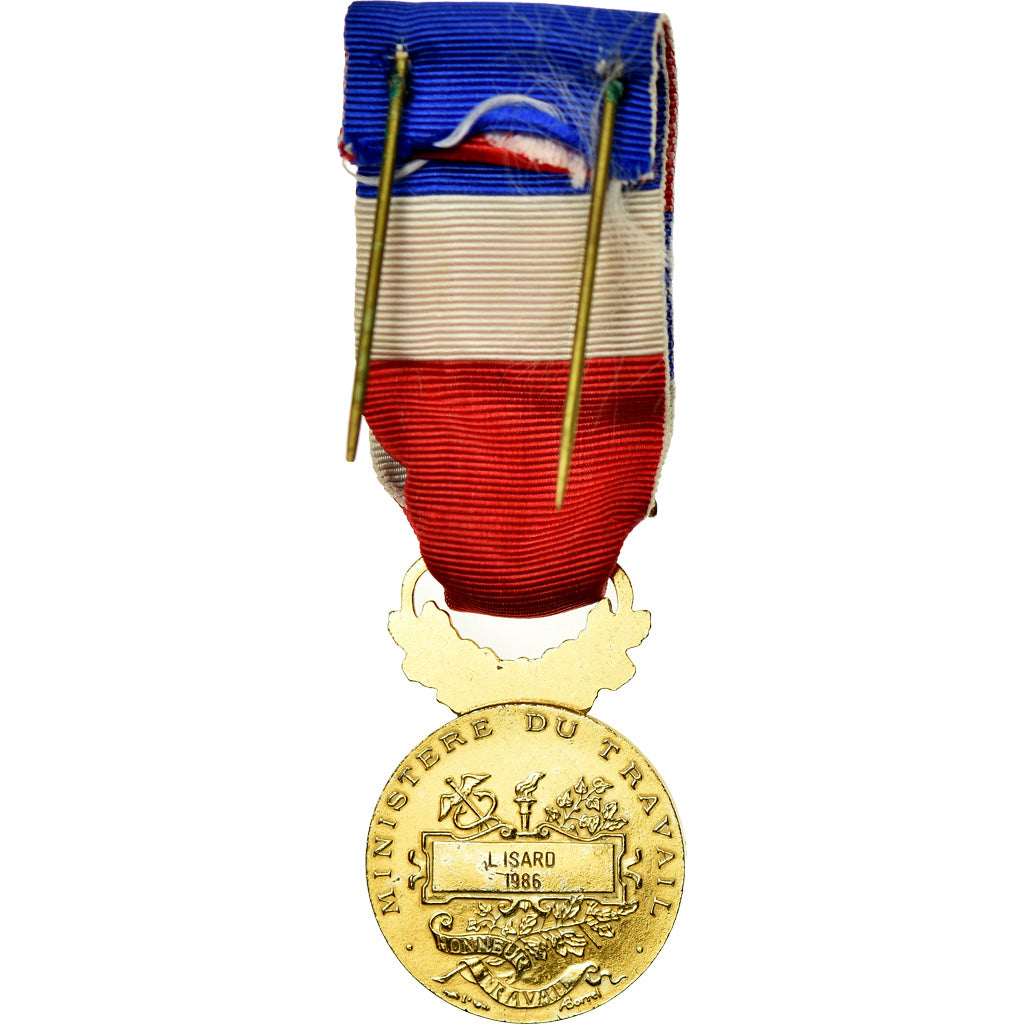 France, Médaille d'honneur du travail, Médaille, 1986, Excellent Quality