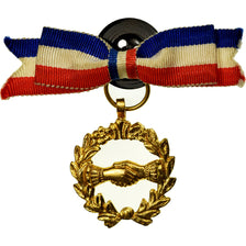 France, Secours Mutuel, Entraide, Bienfaisance, Medal, Excellent Quality, Copper