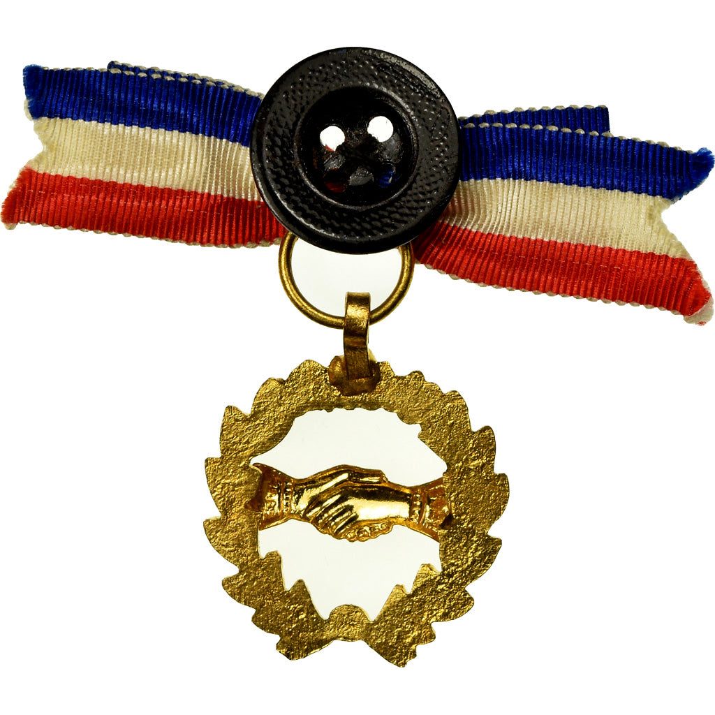France, Secours Mutuel, Entraide, Bienfaisance, Medal, Excellent Quality, Copper