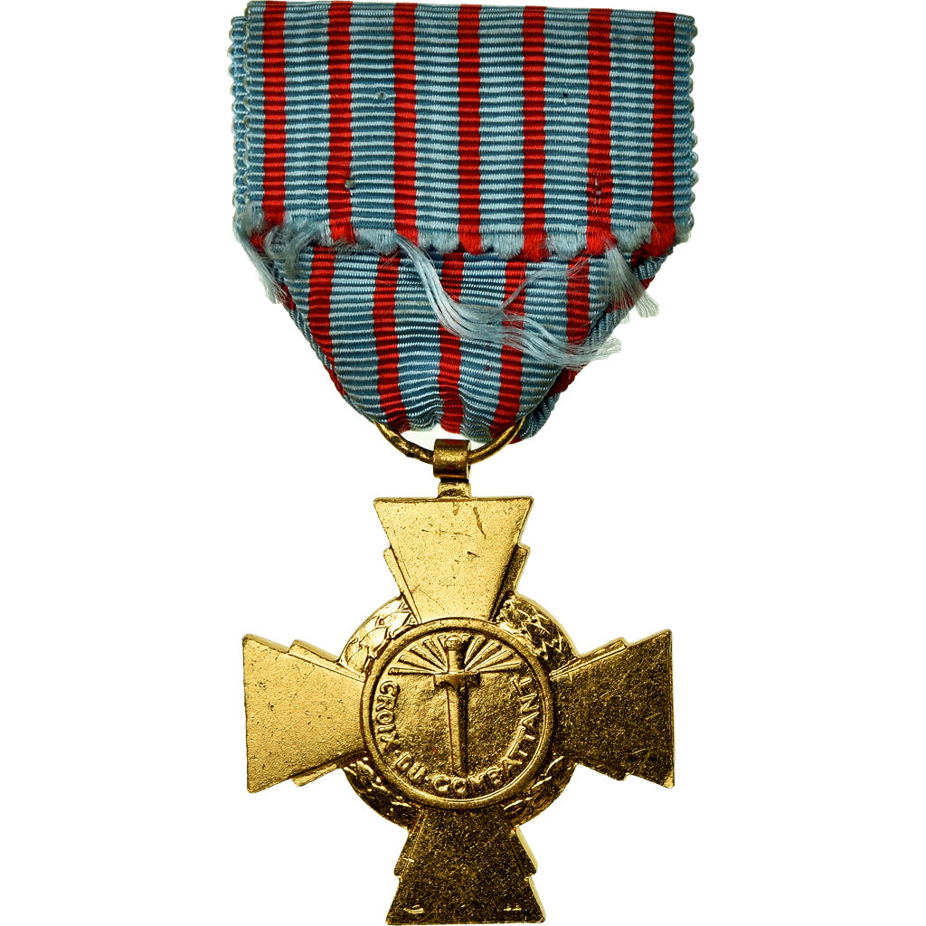 France, Croix du Combattant, Medal, 1914-1918, Excellent Quality, Bronze, 36