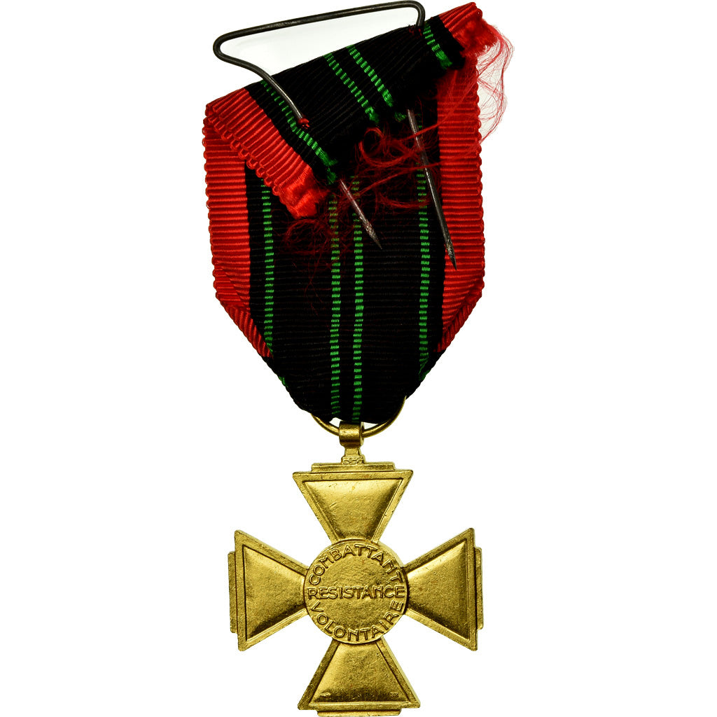France, Croix du Combattant Volontaire de la Résistance, Médaille, 1939-1945