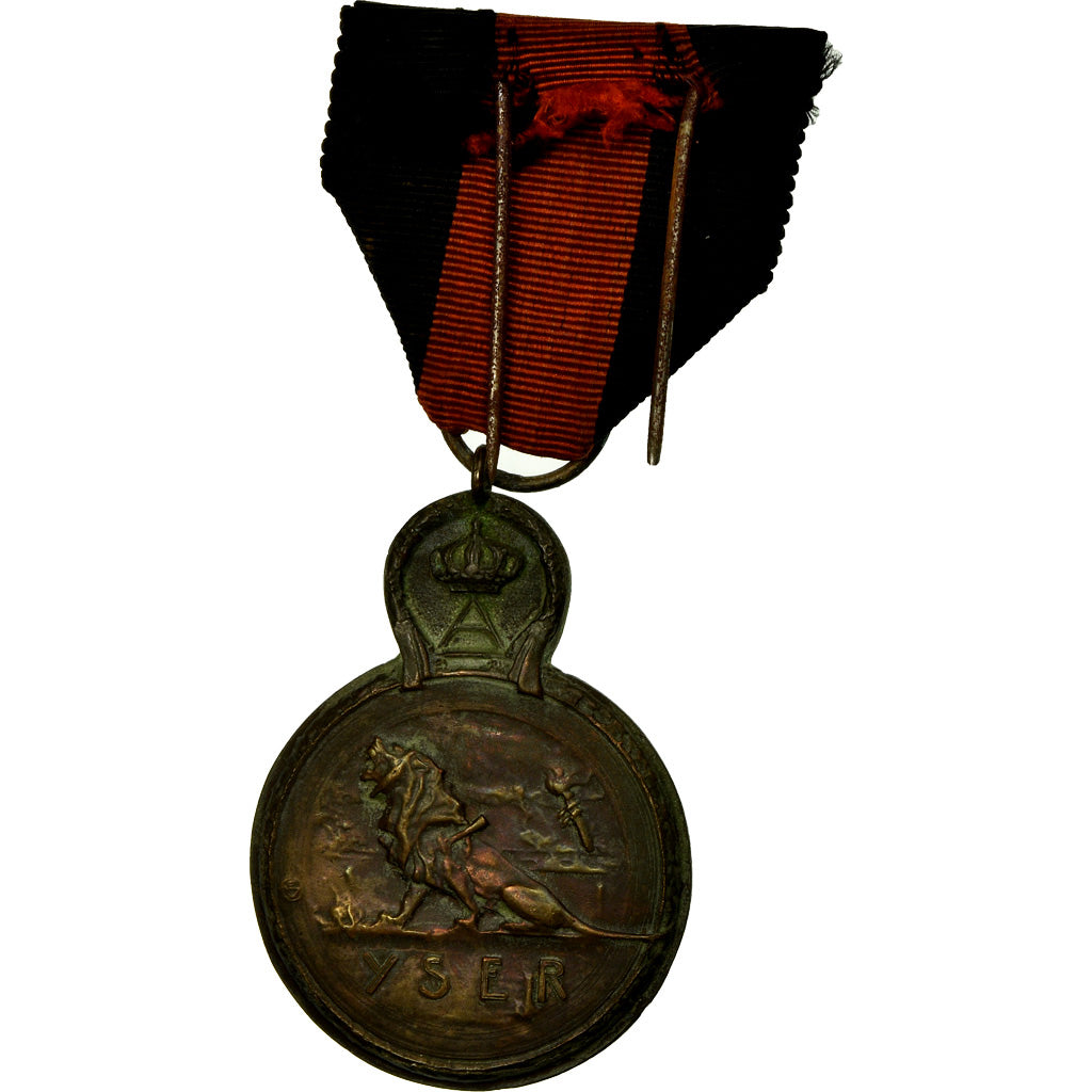 Belgique, Bataille de l'Yser, Médaille, 1914, Très bon état, Vloors, Bronze